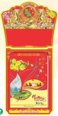 Lịch Bloc Siêu Cực Đại Đặc Biệt (35x50) - Phong Thuỷ Cát Tường (HA01) - Xuân Bính Ngọ 2026