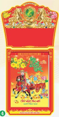 Lịch Bloc Siêu Cực Đại (30x40) - Phong Thuỷ Cát Tường (HA03) - Xuân Bính Ngọ 2026