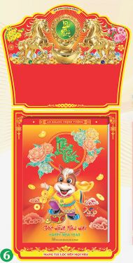 Lịch Bloc Cực Đại (25x35) - Phong Thuỷ (HA05) - Xuân Bính Ngọ 2026