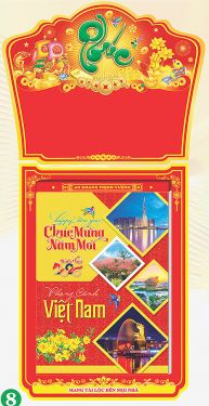 Lịch Bloc Cực Đại (25x35) - Phong Cảnh Việt Nam (HA07) - Xuân Bính Ngọ 2026