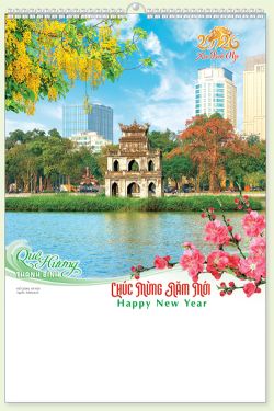 LỊCH 7 TỜ LÒ XO (40X60) - Quê Hương Thanh Bình (MT13) - Xuân Bính Ngọ 2026