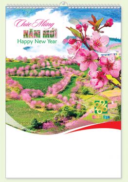 LỊCH 7 TỜ LÒ XO (40X60) - Việt Nam Tươi Đẹp  (MT14) - Xuân Bính Ngọ 2026