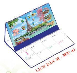 Lịch bàn chữ M (24x17 cm) - Thế Giới Tươi Đẹp (MT41) - Xuân Bính Ngọ 2026
