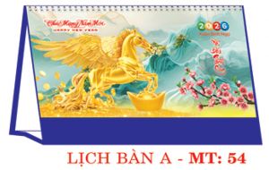 Lịch bàn chữ A (24x17 cm) - Mã Đáo Thành Công 3 (MT54) - Xuân Bính Ngọ 2026