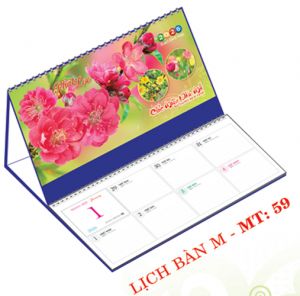 Lịch bàn chữ M (24x17 cm) - Phát Lộc (MT59) - Xuân Bính Ngọ 2026