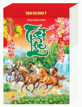 Lịch Bloc Rời Đại (14x20.5) - Phong Cảnh Việt Nam (NB12) - Xuân Bính Ngọ 2026