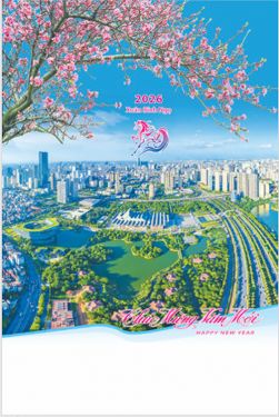 Lịch lò xo 7 tờ (40x60 cm) - Việt Nam thịnh vượng (NH37) - Xuân Bính Ngọ 2026