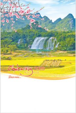 Lịch lò xo 7 tờ (40x60 cm) - Được mùa (NH38) - Xuân Bính Ngọ 2026