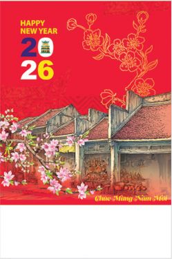 Lịch lò xo 7 tờ (40x60 cm) - Những mùa hoa Hà Nội (NH42) - Xuân Bính Ngọ 2026