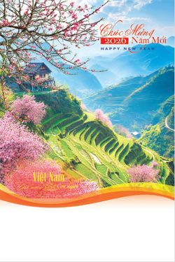Lịch lò xo 7 tờ (40x60 cm) - Việt Nam đất nước con người (NH46) - Xuân Bính Ngọ 2026