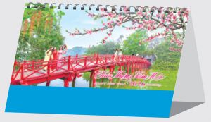 Lịch bàn chữ A (24x16 cm) - Phong Cảnh Bắc Trung Nam (NH54) - Xuân Bính Ngọ 2026