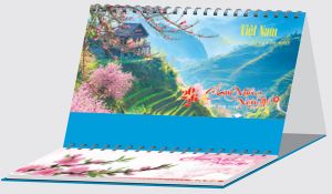 Lịch bàn chữ M (24x16 cm) - Việt Nam đất nước con người (NH69) - Xuân Bính Ngọ 2026