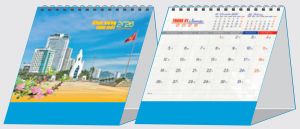 Lịch bàn chữ A (18x20 cm) - Cao Tầng (NH74) - Xuân Bính Ngọ 2026