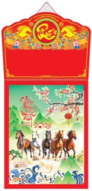 Lịch 52 tuần (30x40) - Bính ngọ phát tài (TL11) - Xuân Bính Ngọ 2026